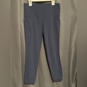 Athleta Navy High-Waist Pocket Leggings